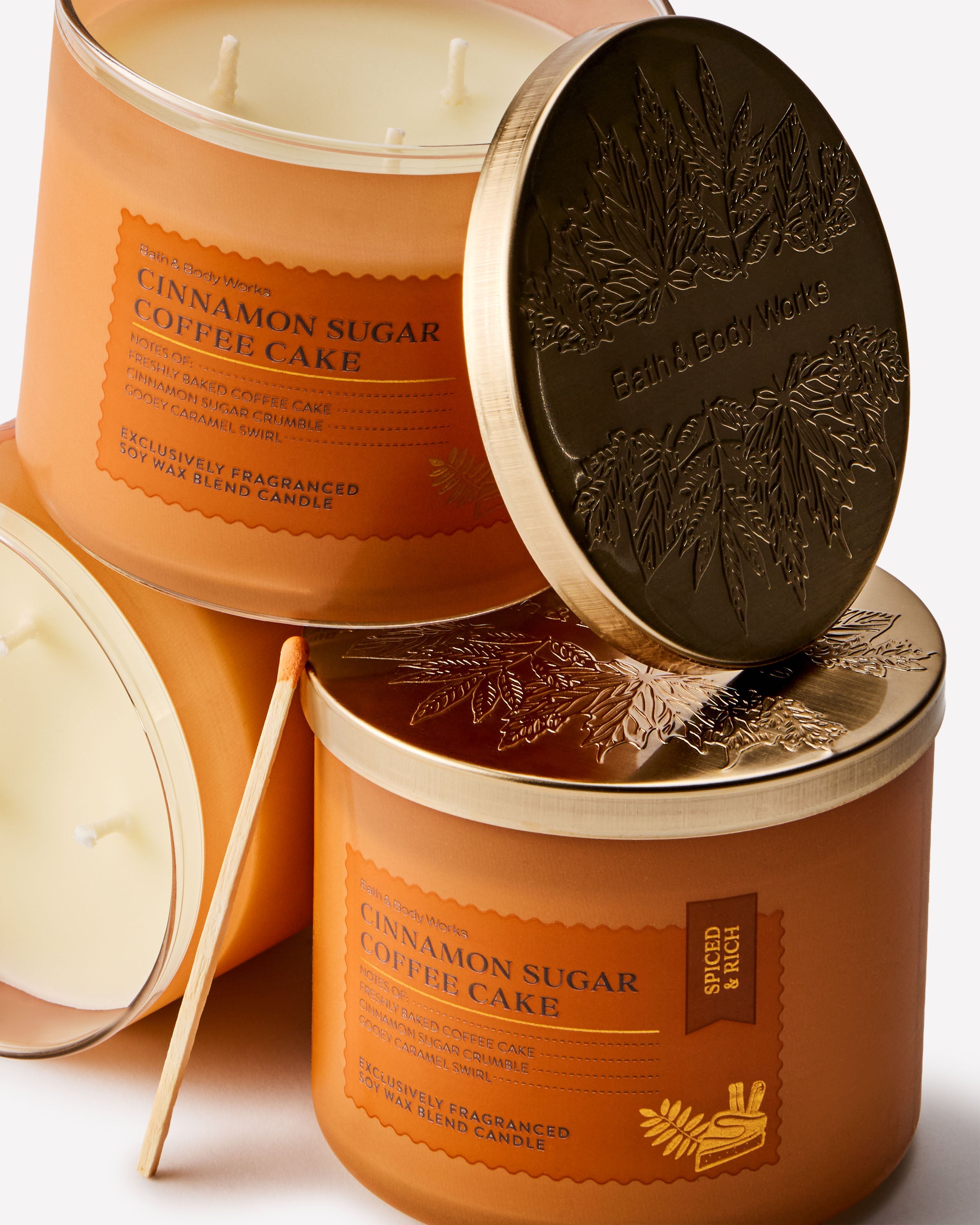 Cinnamon Sugar Coffee Cake 3-Wick Candle
